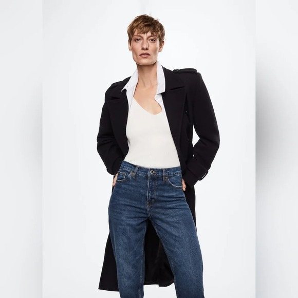 Mango [10] Mom comfort  high-rise jeans - Picture 4 of 11